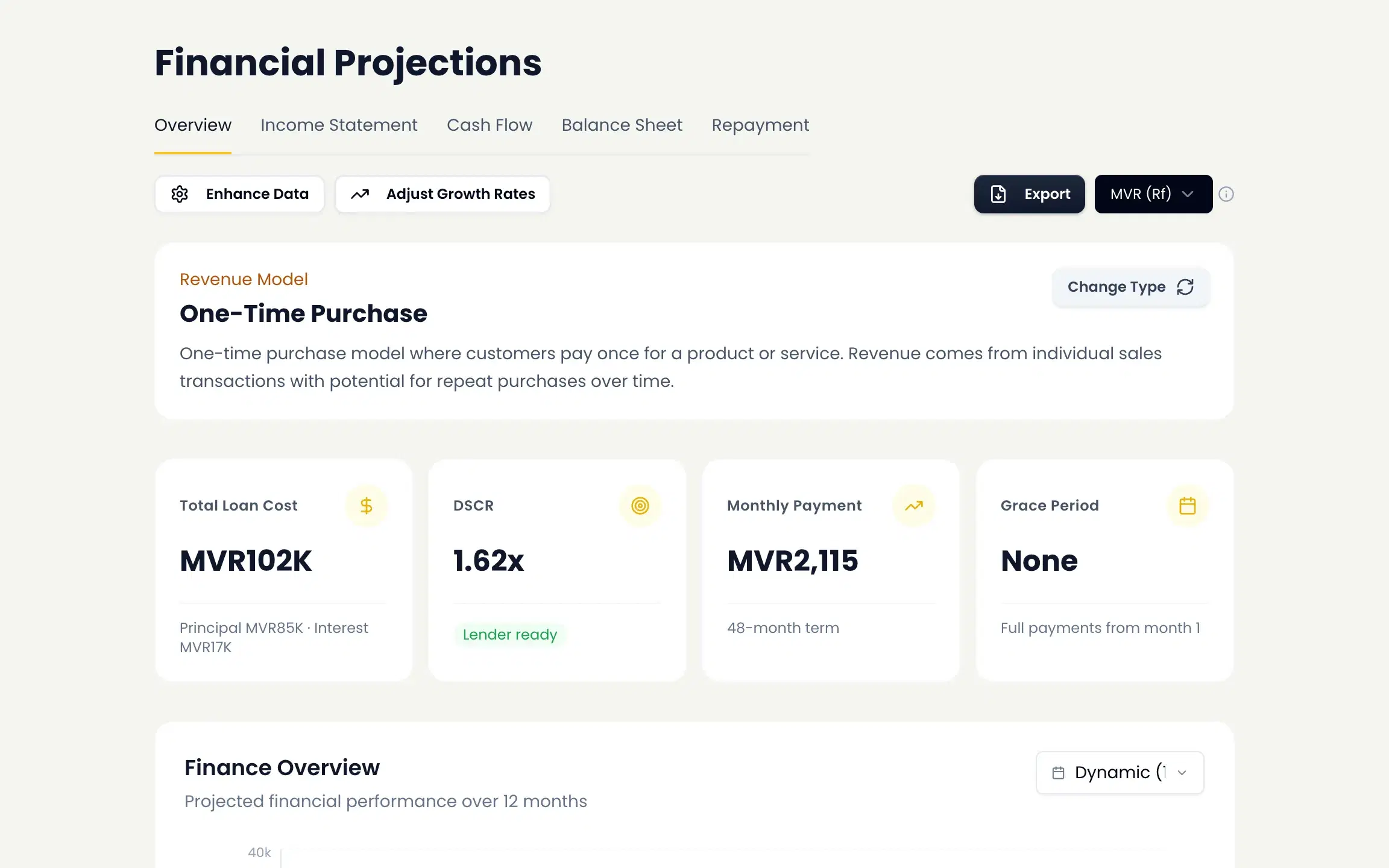 Financial Planning and Projection Outputs